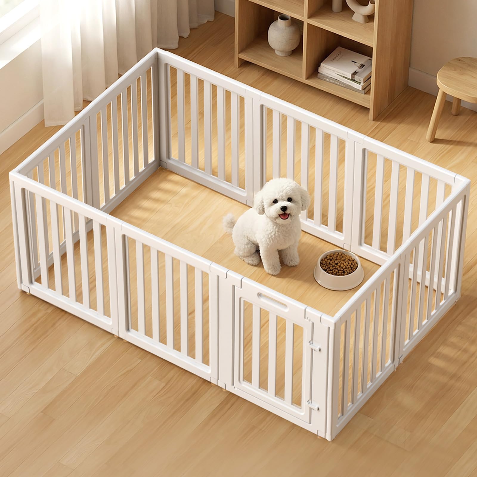 1787511329_wC4xv9Zg Dla psa Playpen z wewnętrzny przezroczysty dla psa Pen, 10 Panels