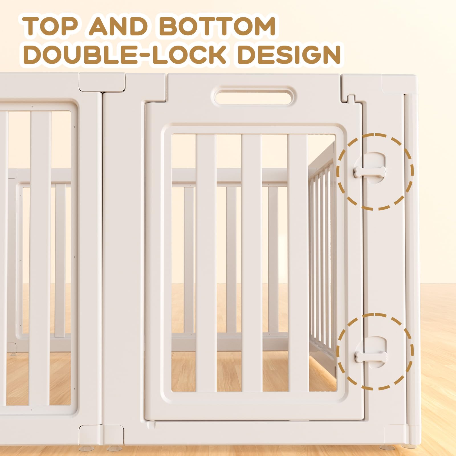 1787511356_kYdo71xZ Dla psa Playpen z wewnętrzny przezroczysty dla psa Pen, 10 Panels