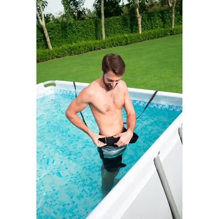 1787512729_cH2BPLwV Kit - Piscine Hors Sol Tubulaire - 488 X 305 X 107 Cm, Ovale (Livrée Avec Une Échelle, Une Bche, Un Épurateur)