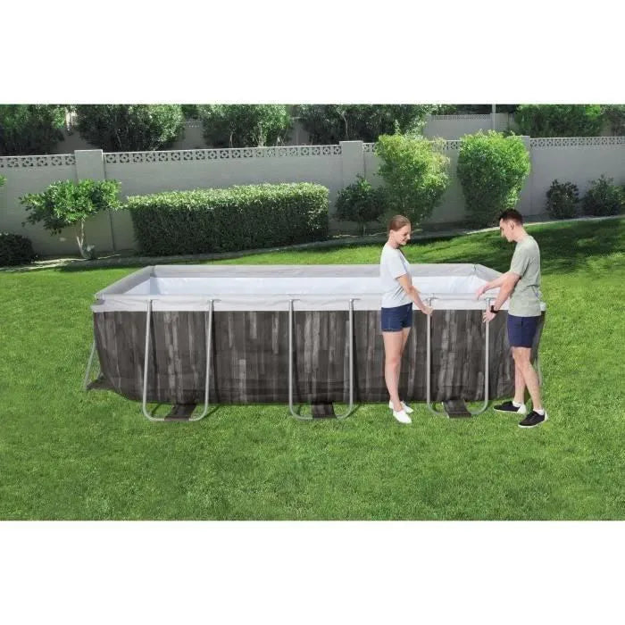 1787512732_GGnwdDNC Kit - Piscine Hors Sol Tubulaire - 488 X 305 X 107 Cm, Ovale (Livrée Avec Une Échelle, Une Bche, Un Épurateur)