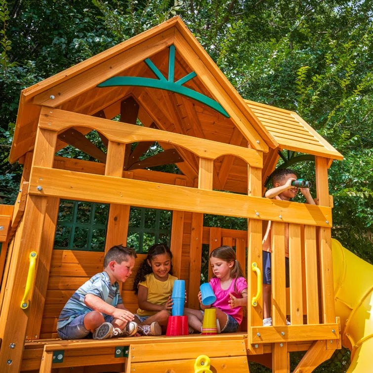 1787512955_Y6KzSWvb Huśtawka zestaw, Boulder stacja drewniany, /playset z Tube zjezdzalnia