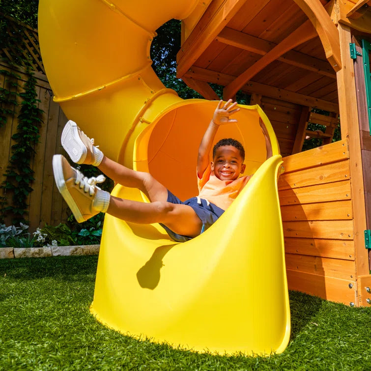 1787512959_1HSaujHA Huśtawka zestaw, Boulder stacja drewniany, /playset z Tube zjezdzalnia