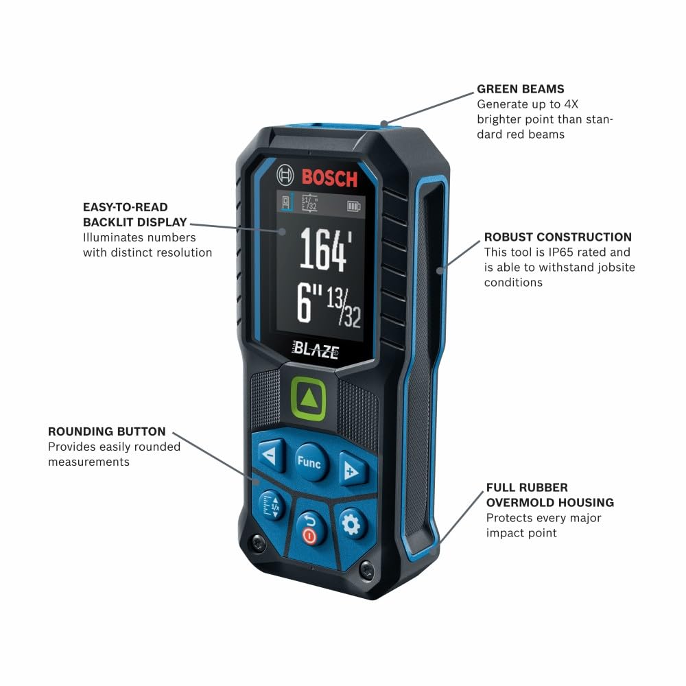 GLM165-25G Blaze Green-beam Laser Measure narzędzie