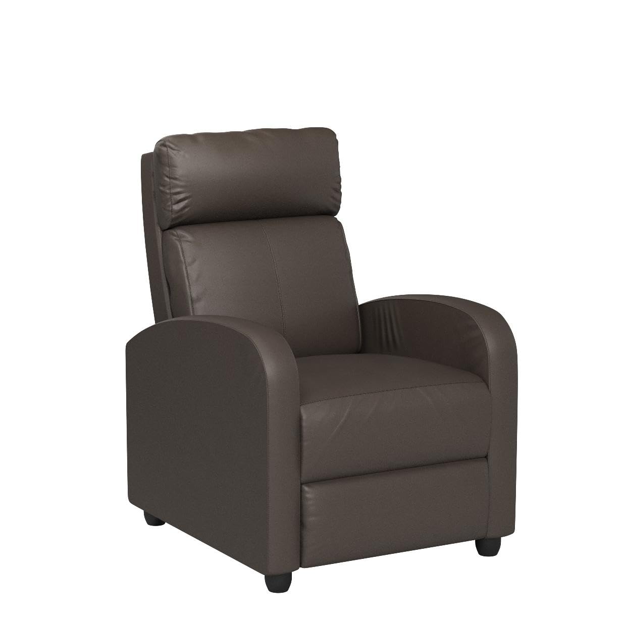 Fotel rozkładany z Massage, Lumbar Support, brązowy