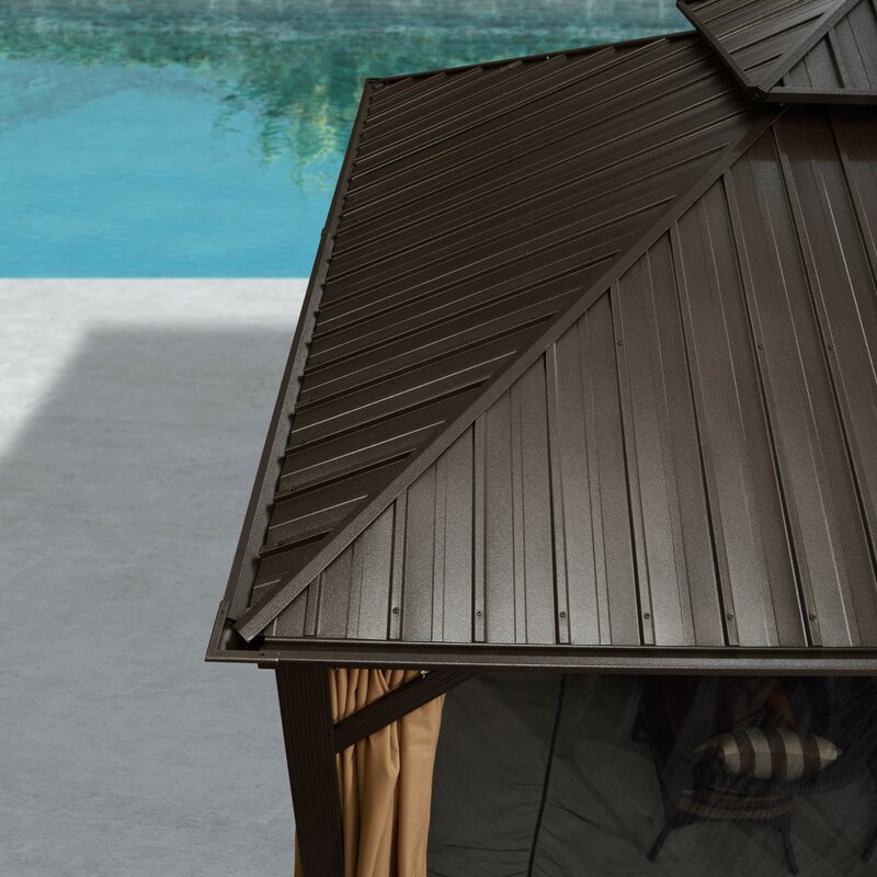16 ft. W X 12 ft. D aluminium tarasowy altana