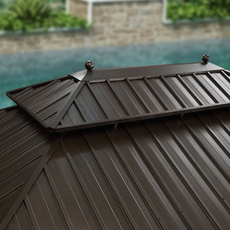 16 ft. W X 12 ft. D aluminium tarasowy altana