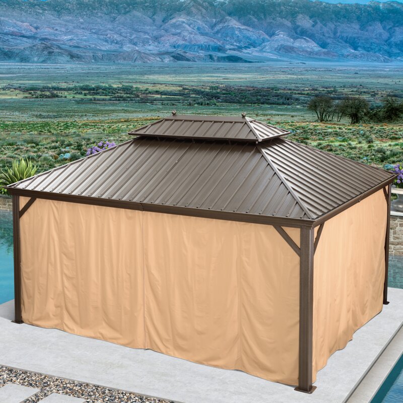 16 ft. W X 12 ft. D aluminium tarasowy altana