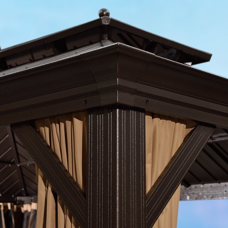 16 ft. W X 12 ft. D aluminium tarasowy altana