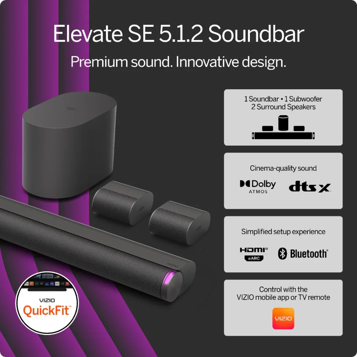 1787531529_S00Js4lB Elevate Se 5.1.2 Soundbar z bezprzewodowy Subwoofer, Atmos, 2024