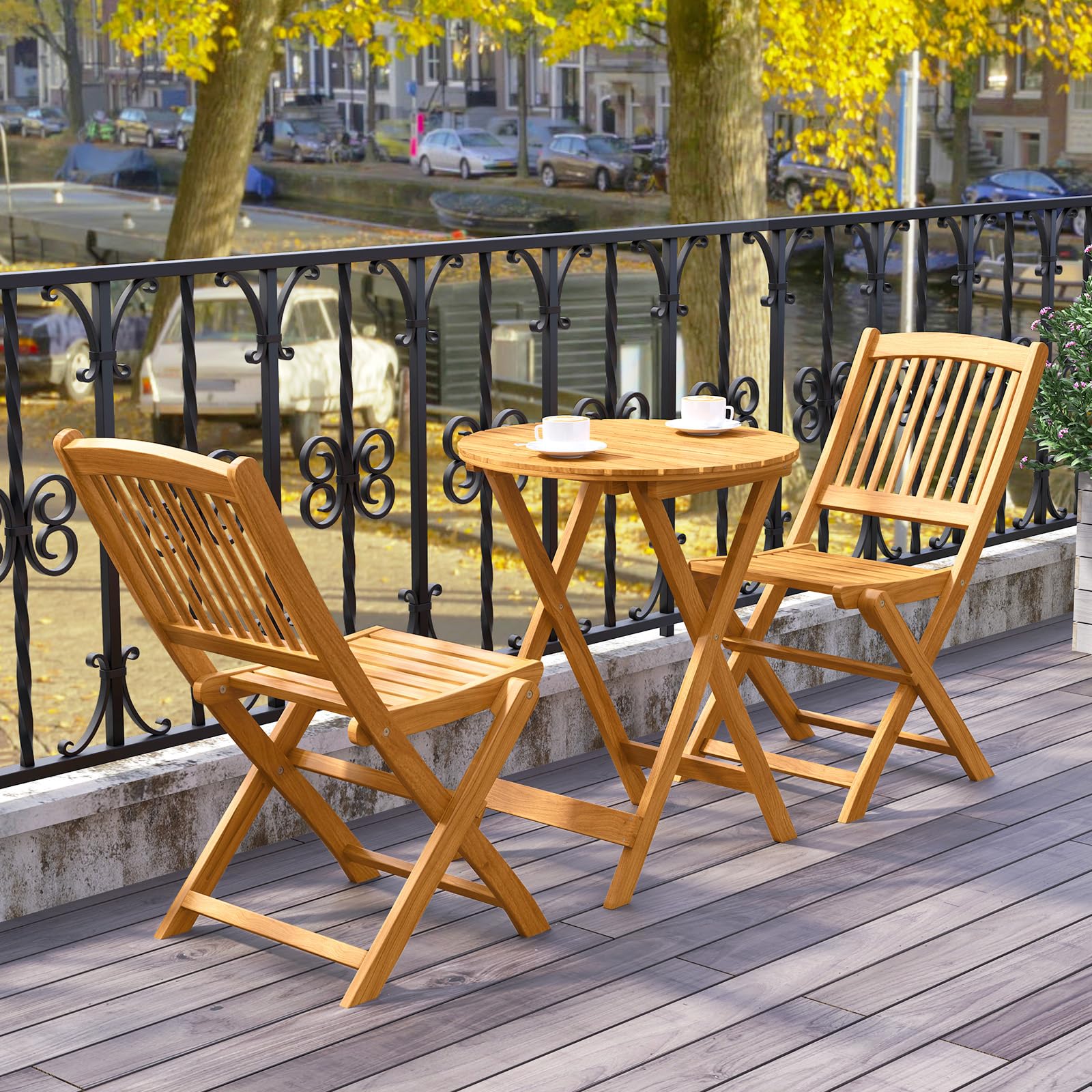 1787534371_lYlrhZPD Acacia drewno tarasowy składany Bistro zestaw z Cushions