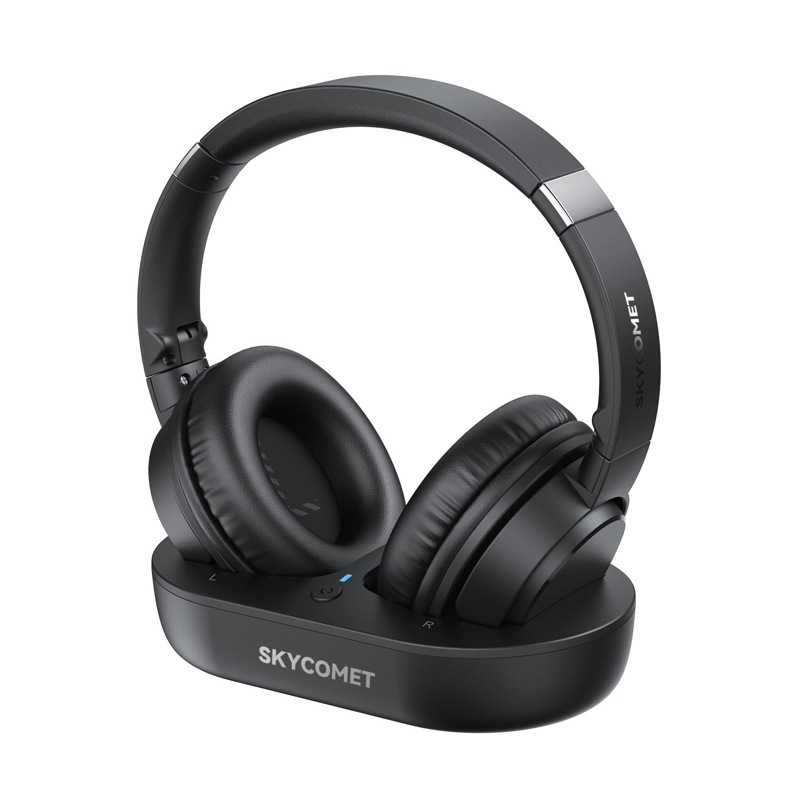 Bezprzewodowy TV Headphones z Transmitter ładowanie podstawa