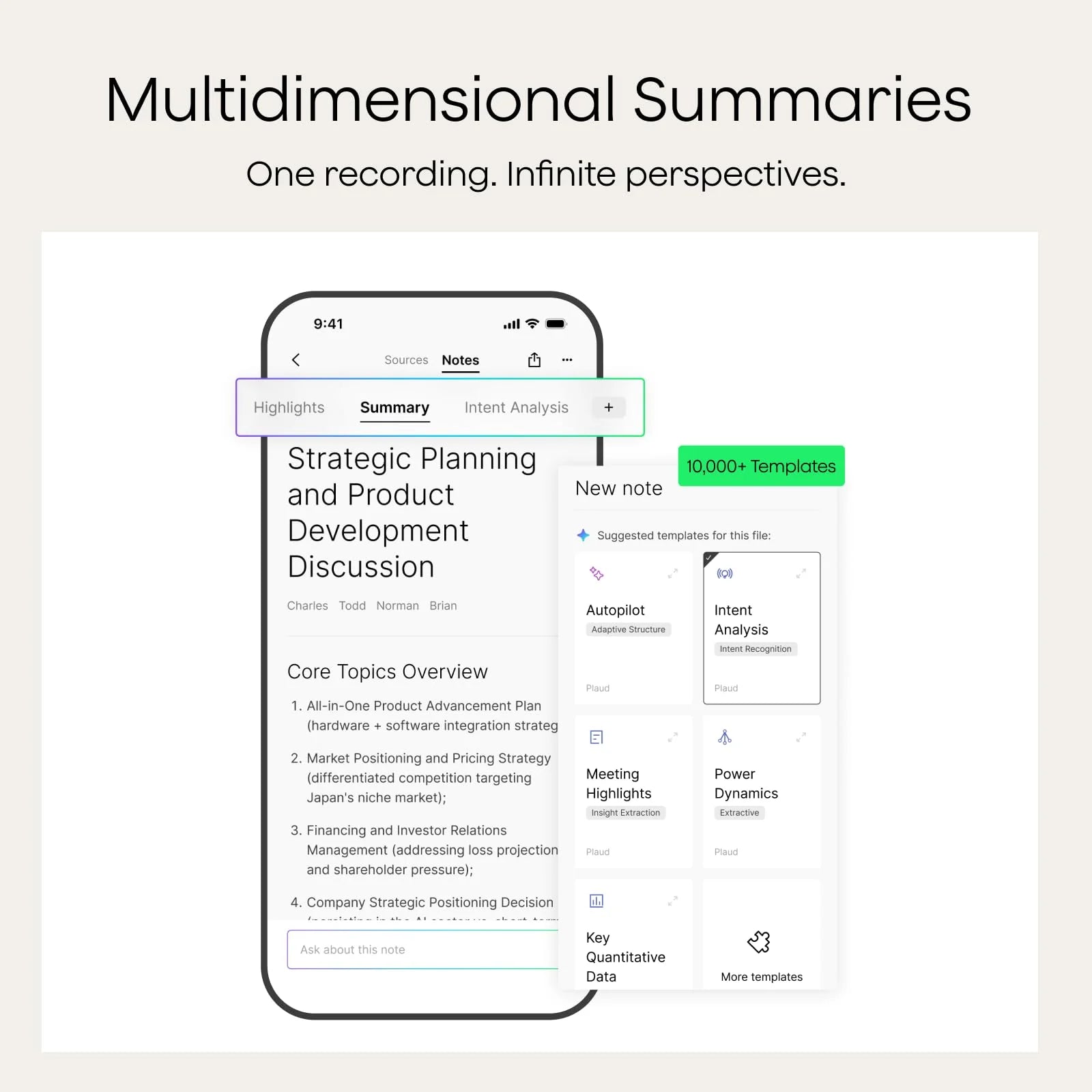 1787540609_z7zPemDx Note Pro Ai Voice Recorder z Transcribe, Summarize, App sterowanie, 112 Languages