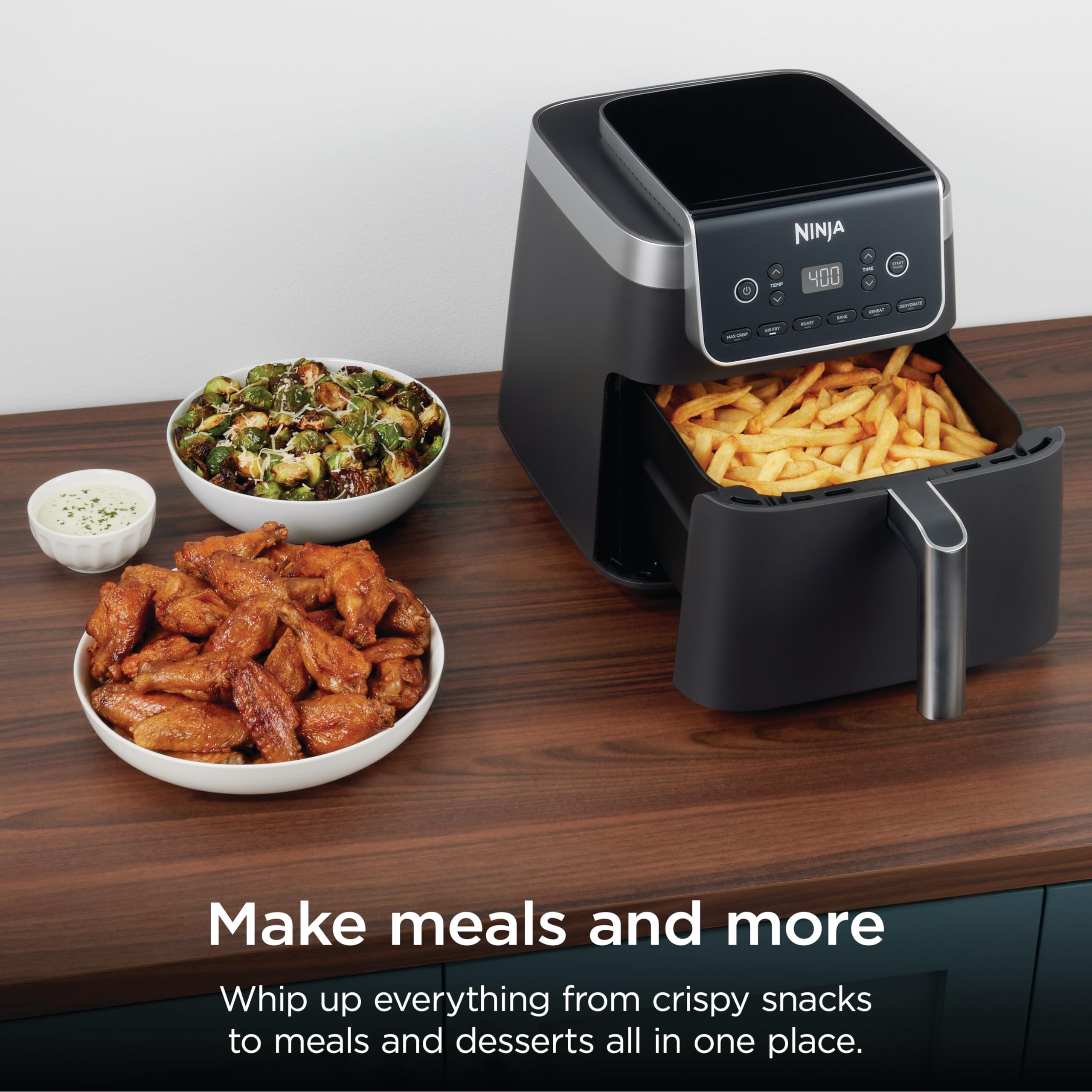 Frytkownica beztluszczowa, XL, 6.5 Qt, 6-in-1 Cooking i Dehydrate