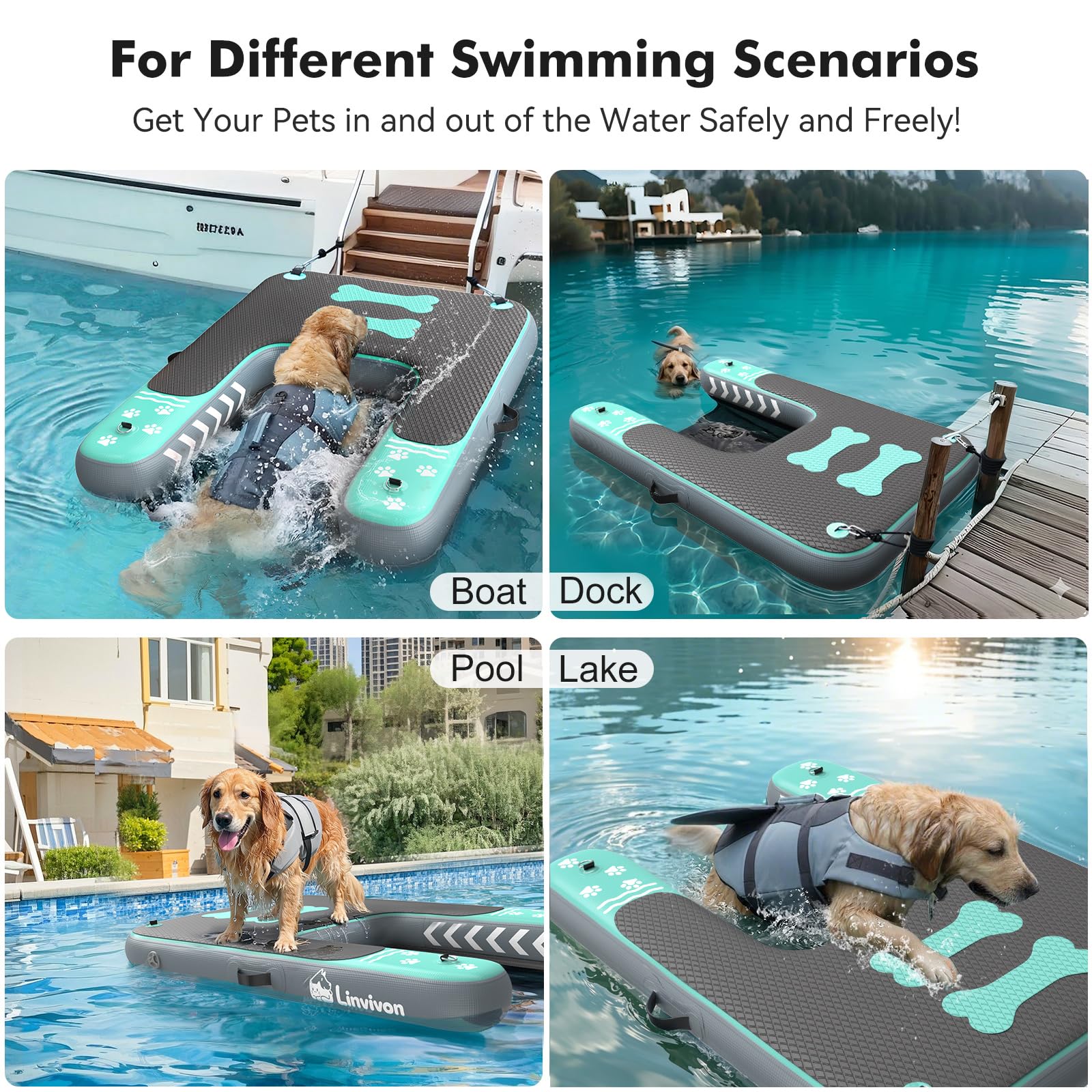 1787547036_qirzJfNh Inflatable dla psa Boat Ramp, Safe wody Access Platform