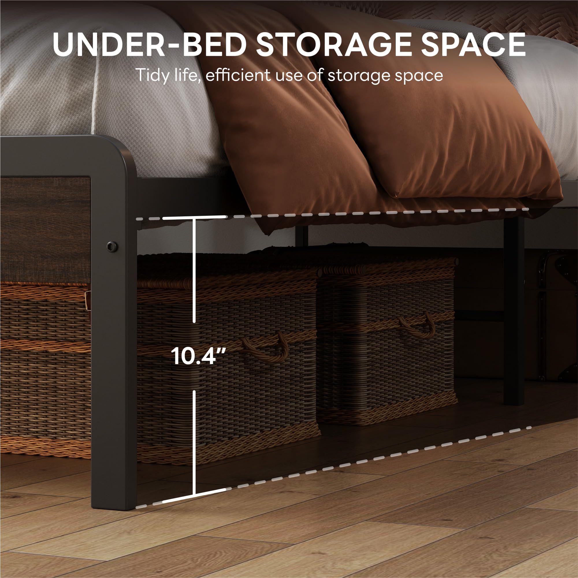 1787547106_UNQYIJC6 Camas Queen z Headboard rama lozka, ciemny drewno