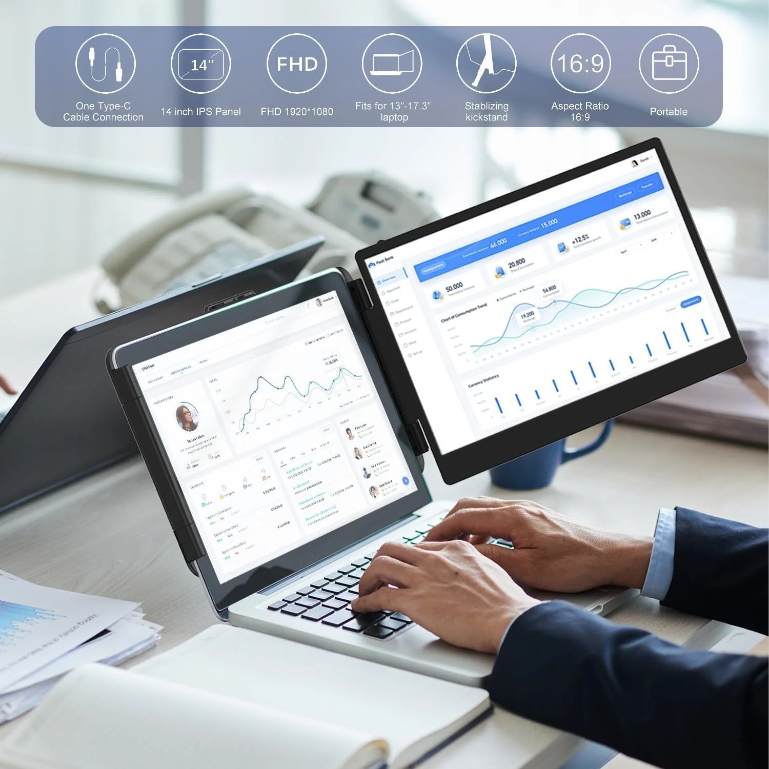 1787549771_dlkJmKsV Laptop ekran Extender 14 FHD przenośny monitor