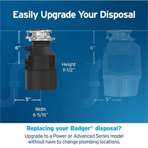 1787567754_BIw8rYzJ 5 rozdrabniacz odpadow, 1/2 HP Continuous Feed, Durable stal, łatwy Install