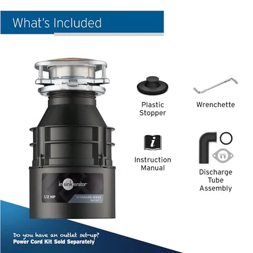 1787567757_1lgmcVj1 5 rozdrabniacz odpadow, 1/2 HP Continuous Feed, Durable stal, łatwy Install