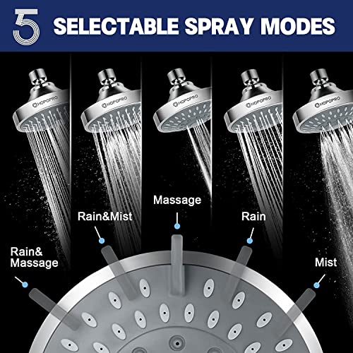 1787569464_eCrpba6V Shower, Nbc News Recommended 5 Modes wysoki ciśnienie, Head 4.1 cali