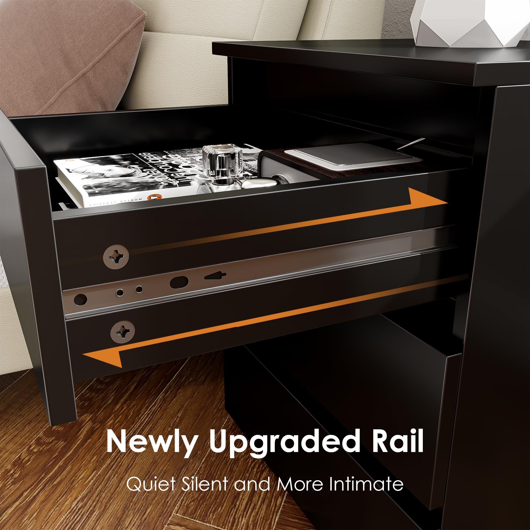 1787573478_G4AOntFn Zestaw, czarny Nightstands, 2 z 3 szuflady