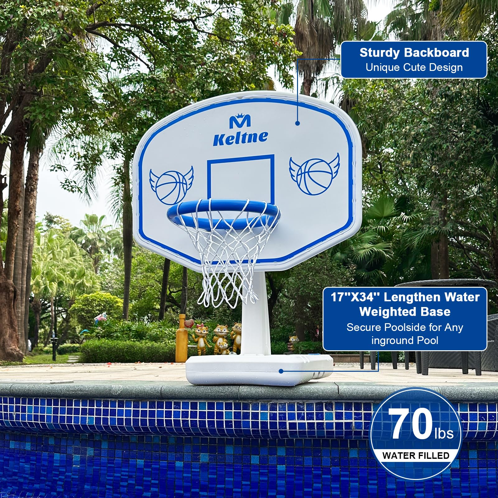 Basen Basketball Hoop, Oversized wody Basketball gra