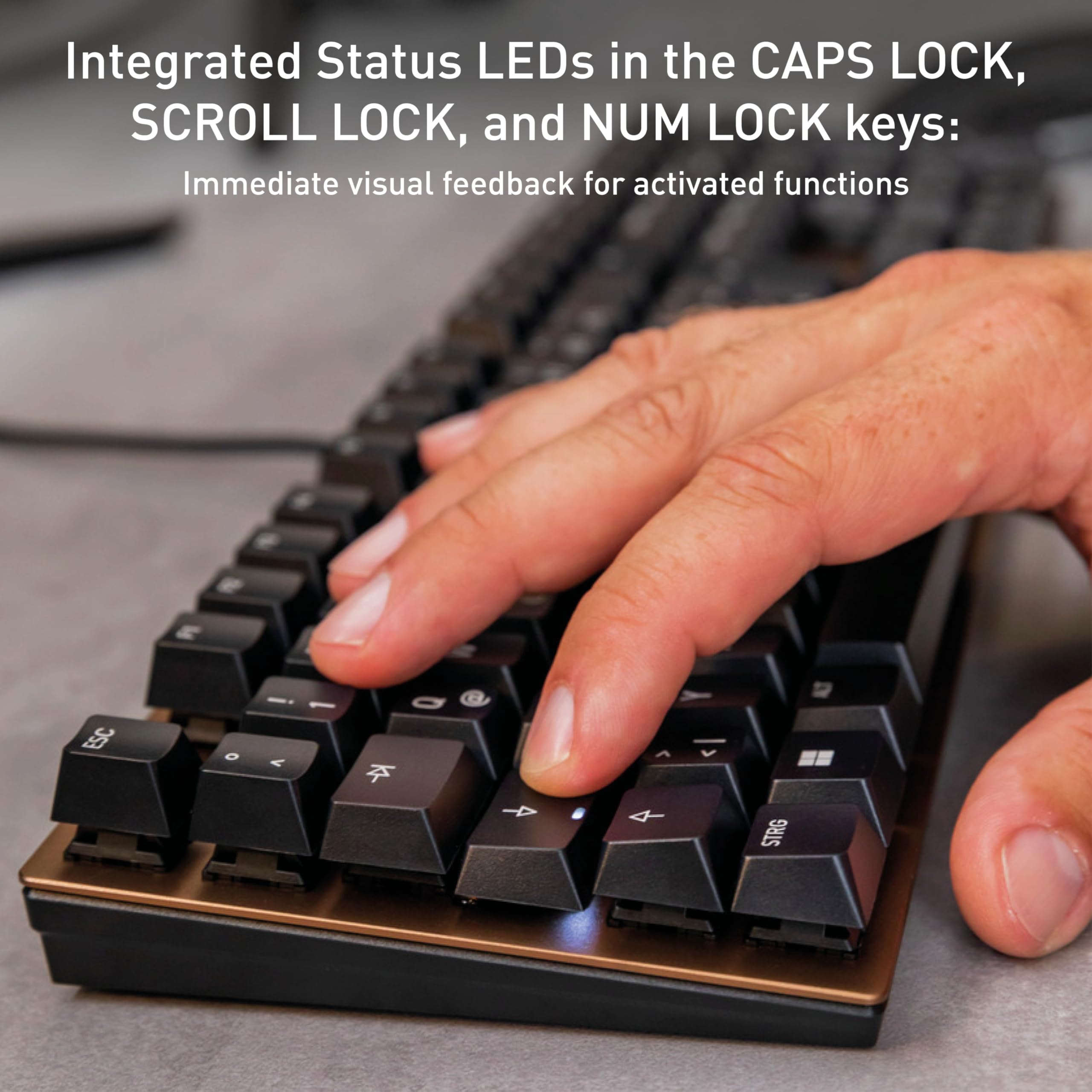 Kc 200 Mx Wired Mechanical Keyboard, nowoczesny aluminium