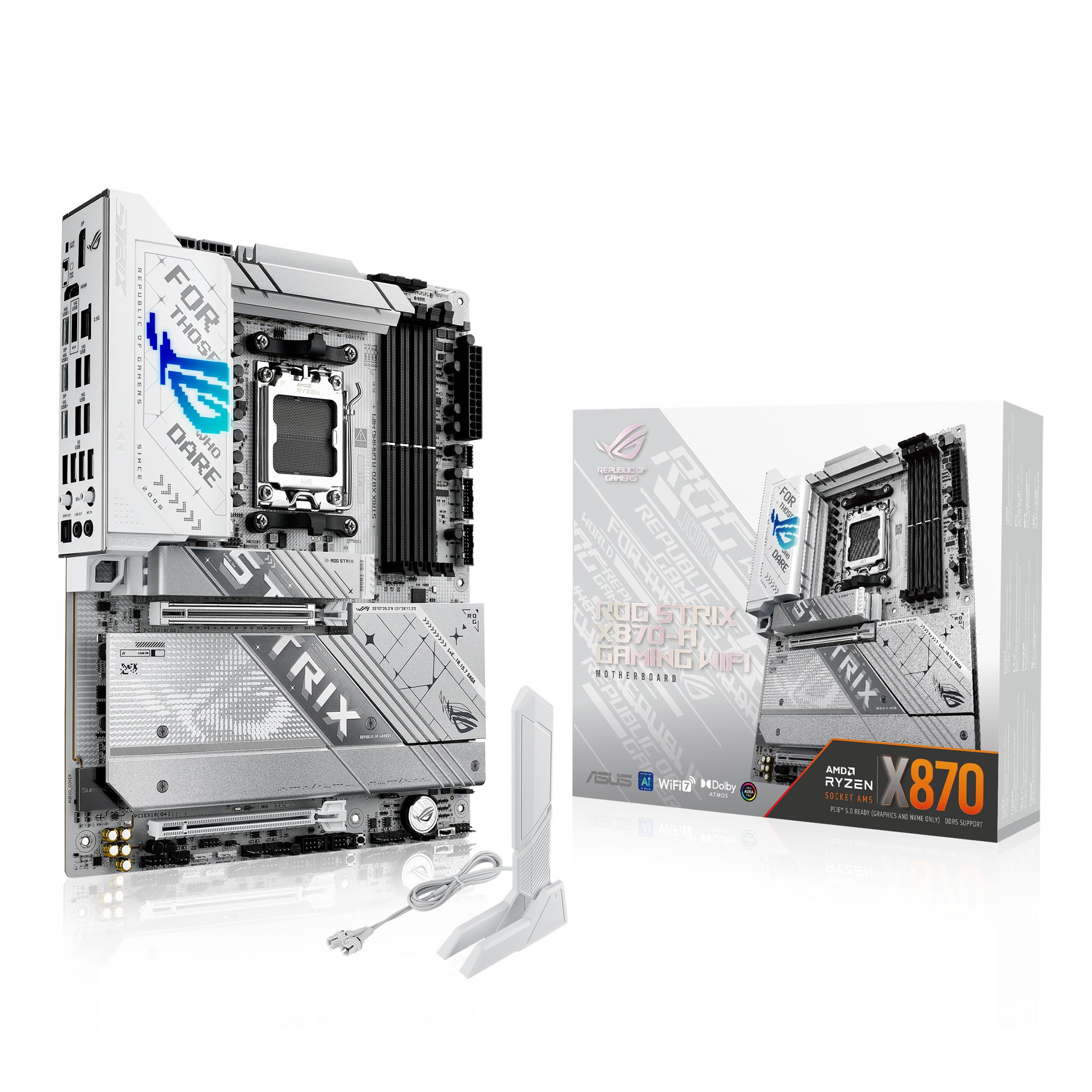 Motherboard, Rog Strix X870-A gamingowy, ATX Wi-Fi 7