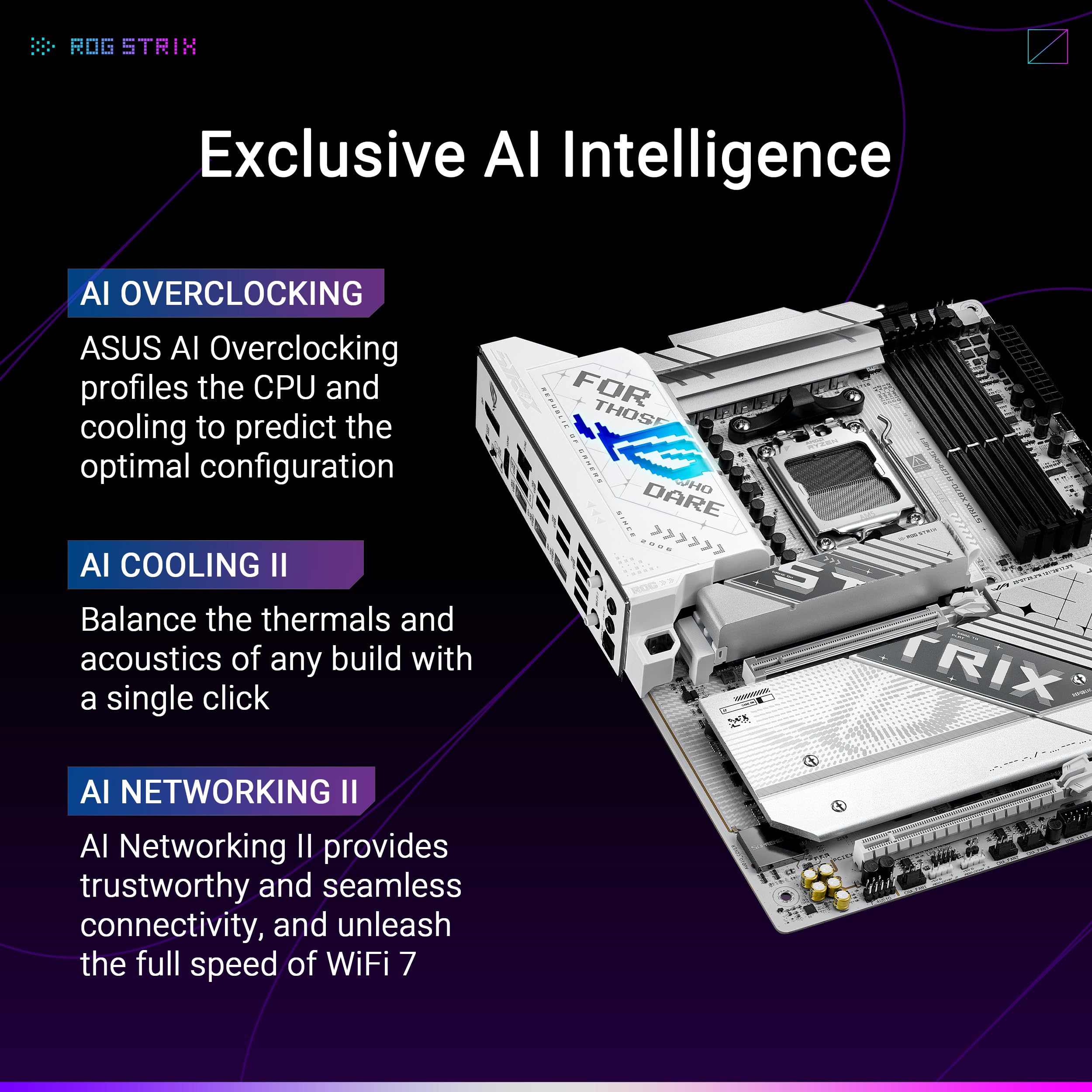 Motherboard, Rog Strix X870-A gamingowy, ATX Wi-Fi 7