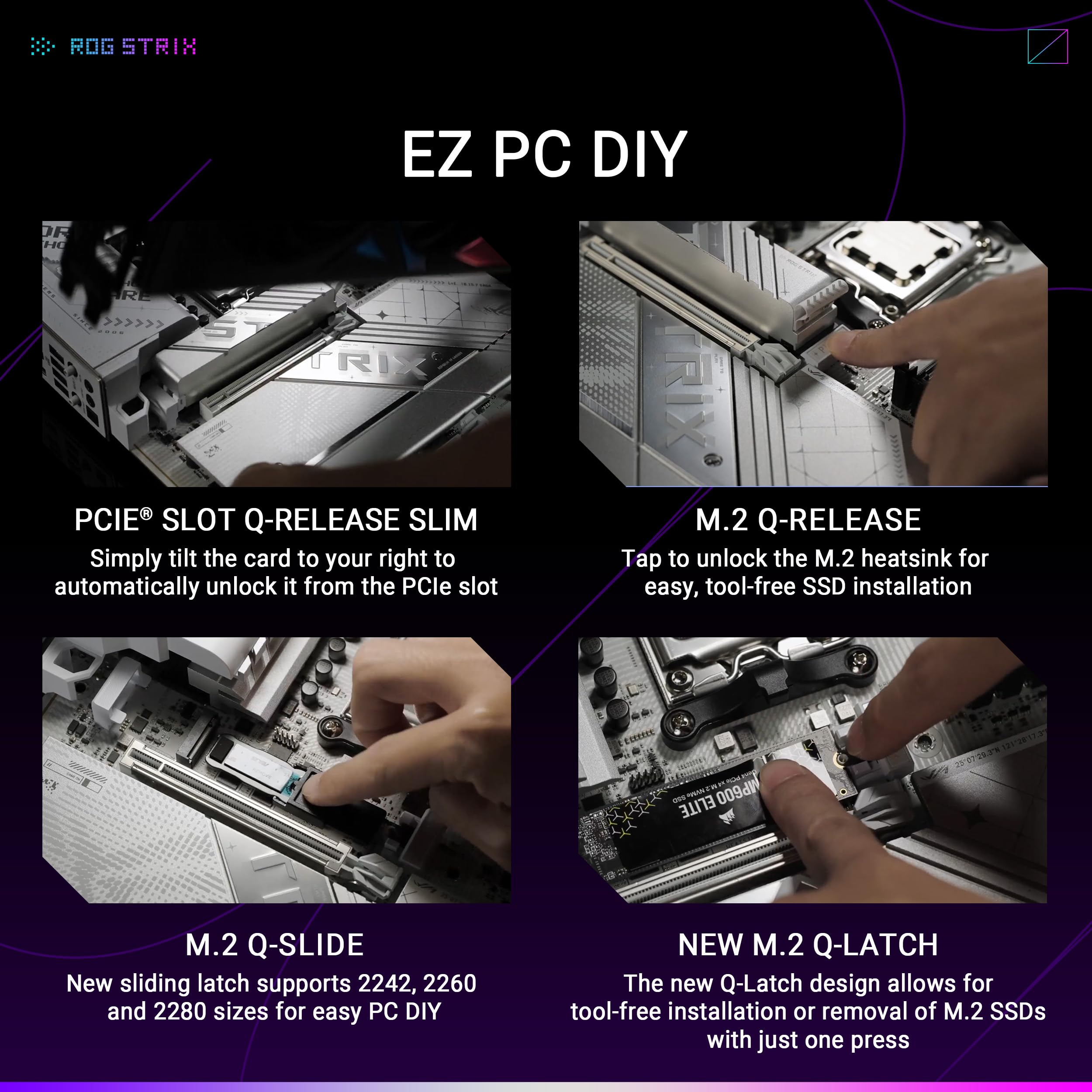 Motherboard, Rog Strix X870-A gamingowy, ATX Wi-Fi 7