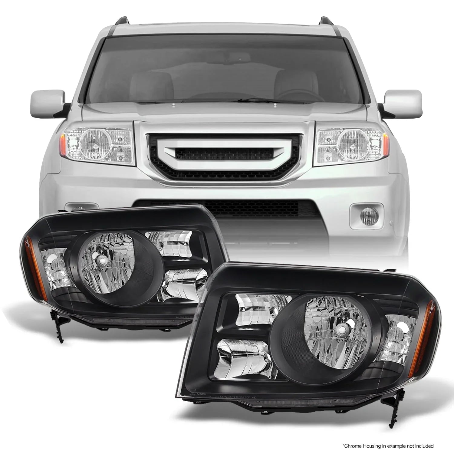 1787587003_RcXJfYhF Headlight, Change para Settings do Pilot SUV czarny, Driver Left + Passenger Right