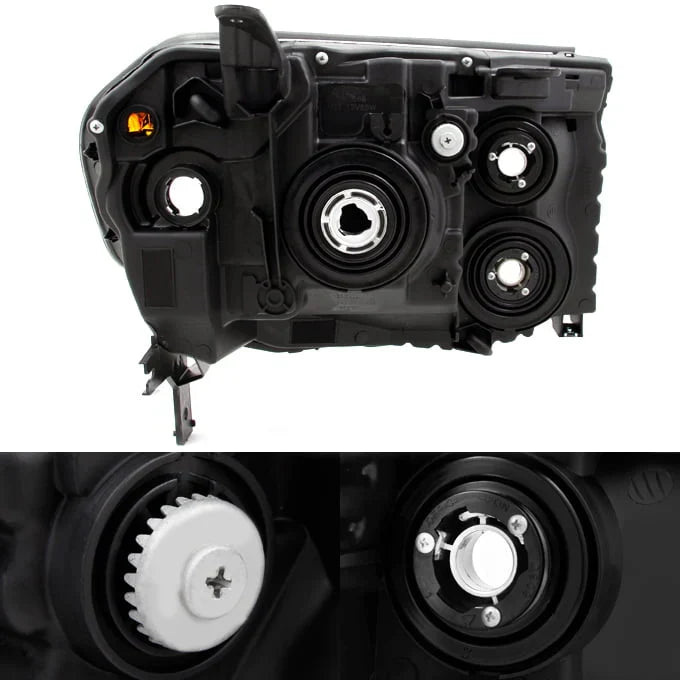 Headlight, Change para Settings do Pilot SUV czarny, Driver Left + Passenger Right