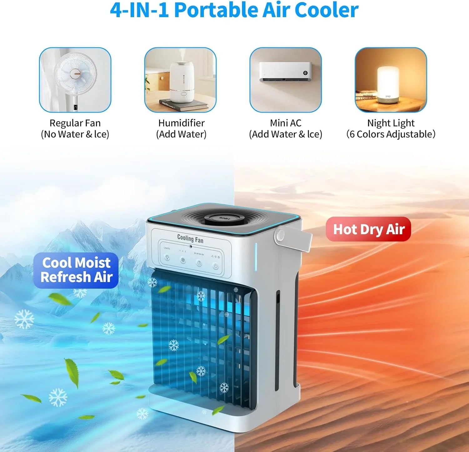 1787590112_PwM6nNfN Podwójny silnik i wentylator Blades Evaporative powietrza lodówka turystyczna z zdalny