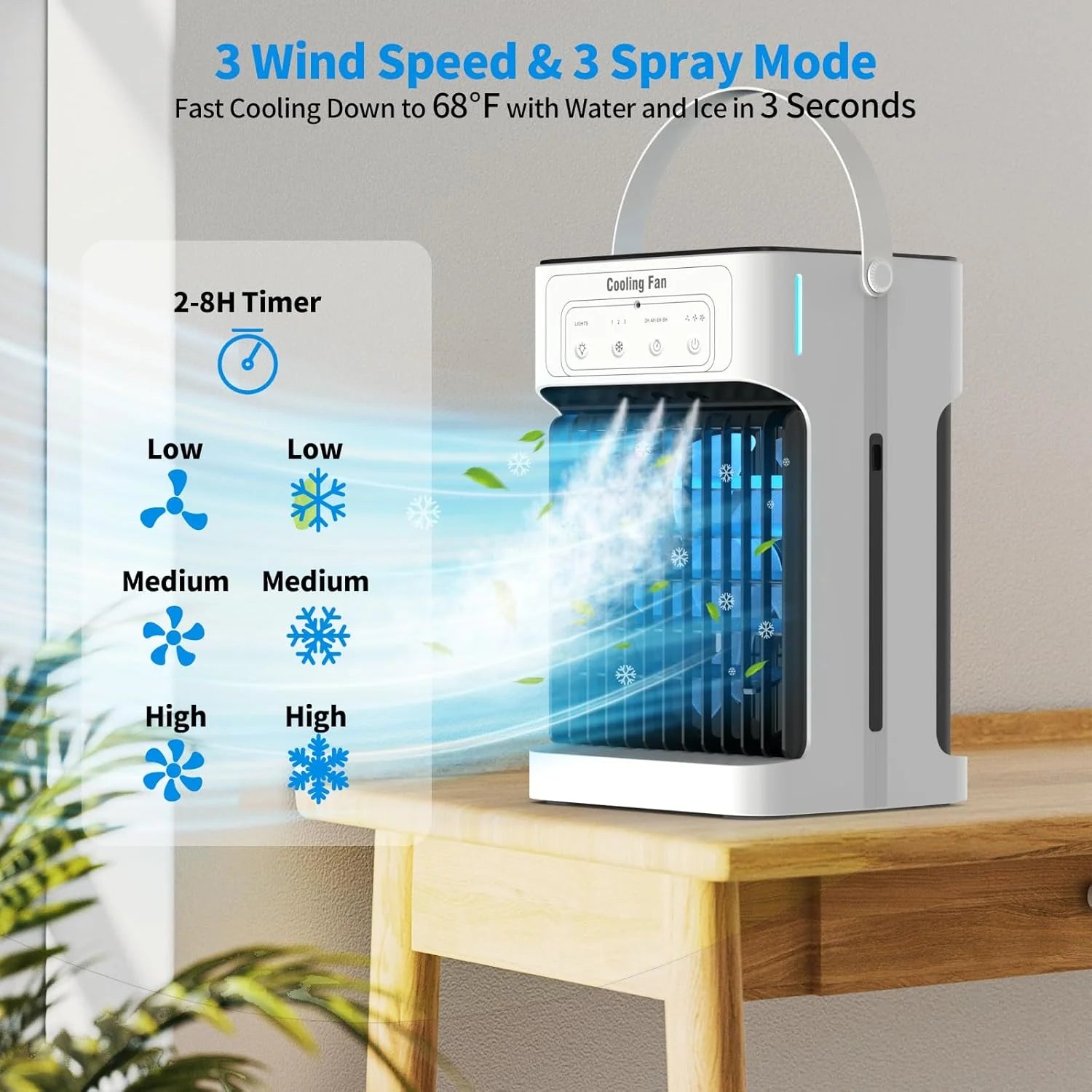 1787590119_YyurYNCe Podwójny silnik i wentylator Blades Evaporative powietrza lodówka turystyczna z zdalny