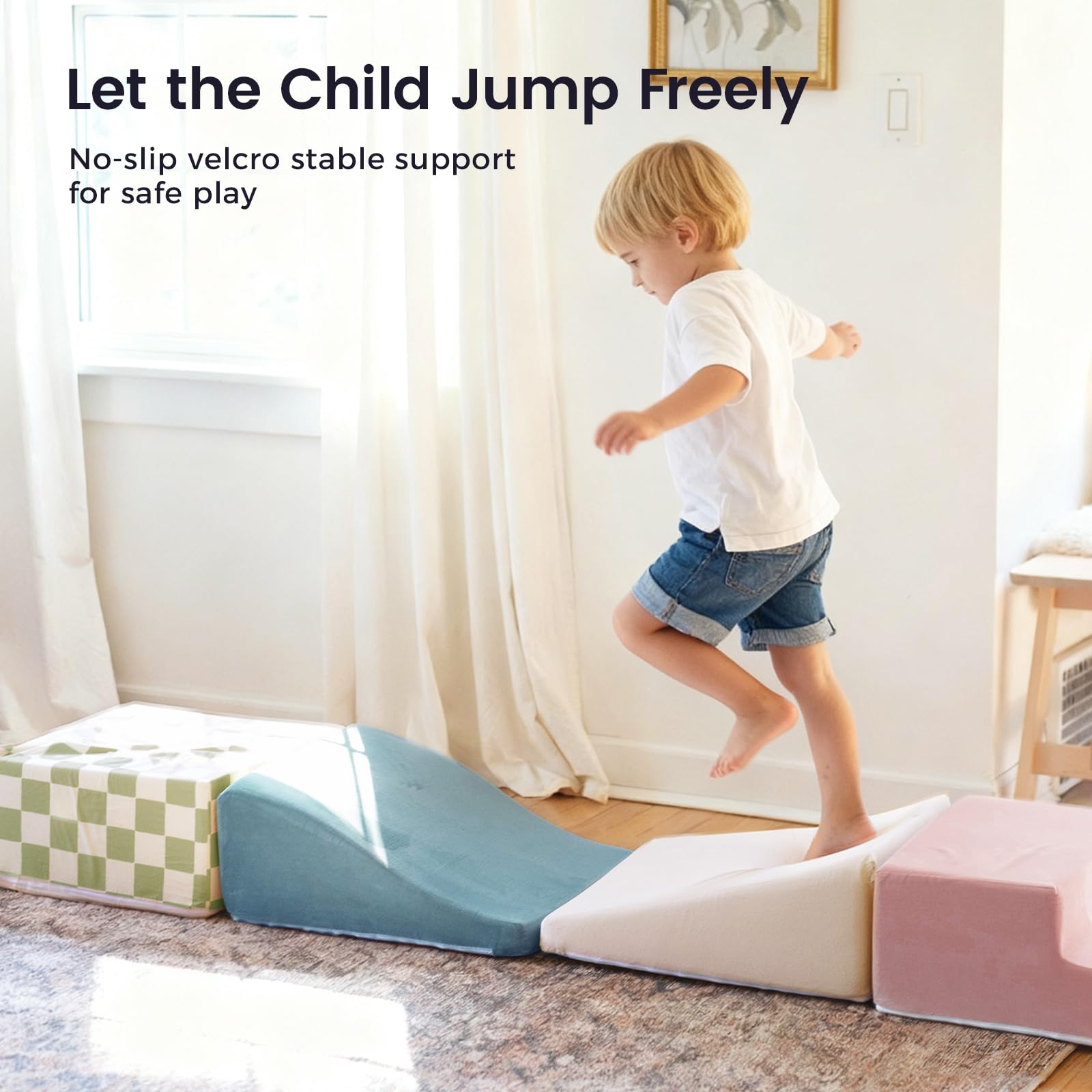 Miękki Foam Climbing Blocks do Toddlers zestaw, 6-elementowy