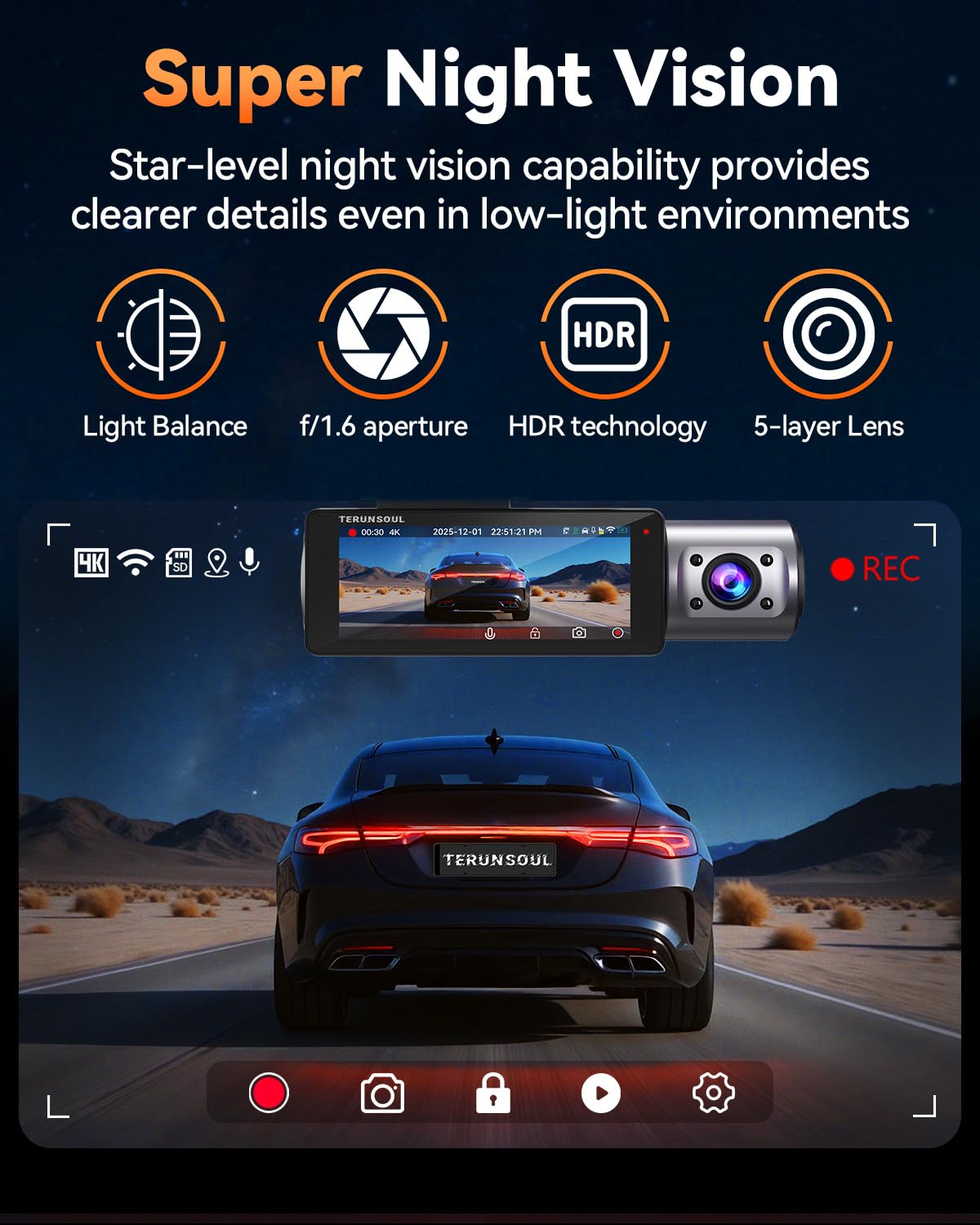1787590683_l7ZK3uSM Dash kamera, 4K, Front i Rear z GPS i Wi-Fi