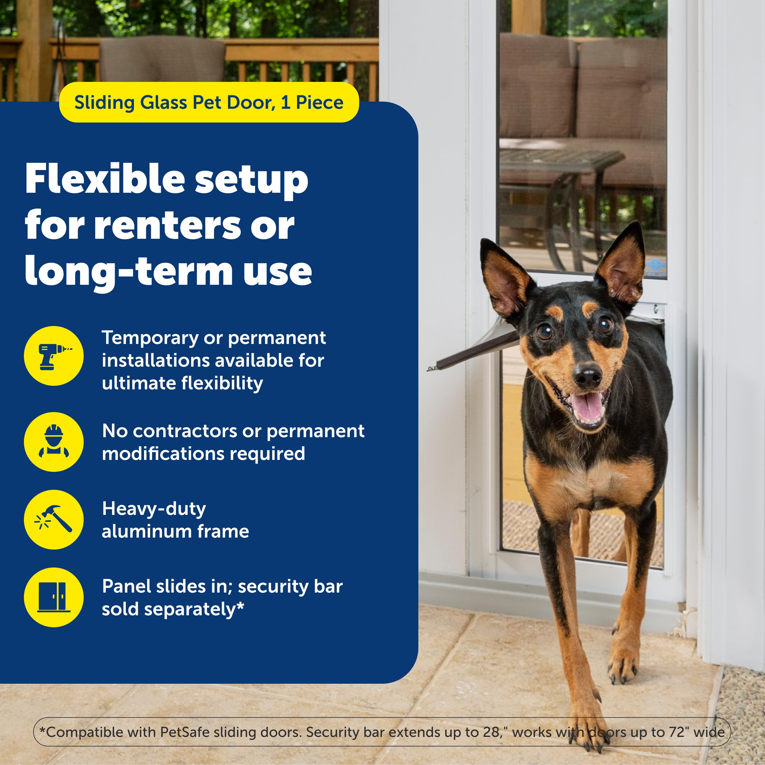 1787596580_ogfSyYwH Sliding szklo PET drzwi, Diy Installer do Renters
