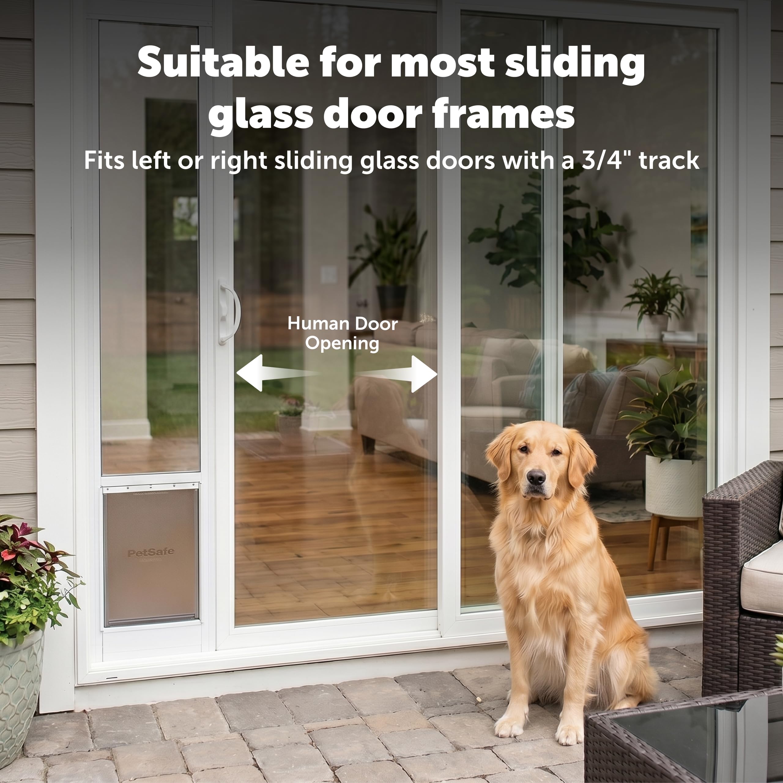 1787596604_HpFA7WAH Sliding szklo PET drzwi, Diy Installer do Renters