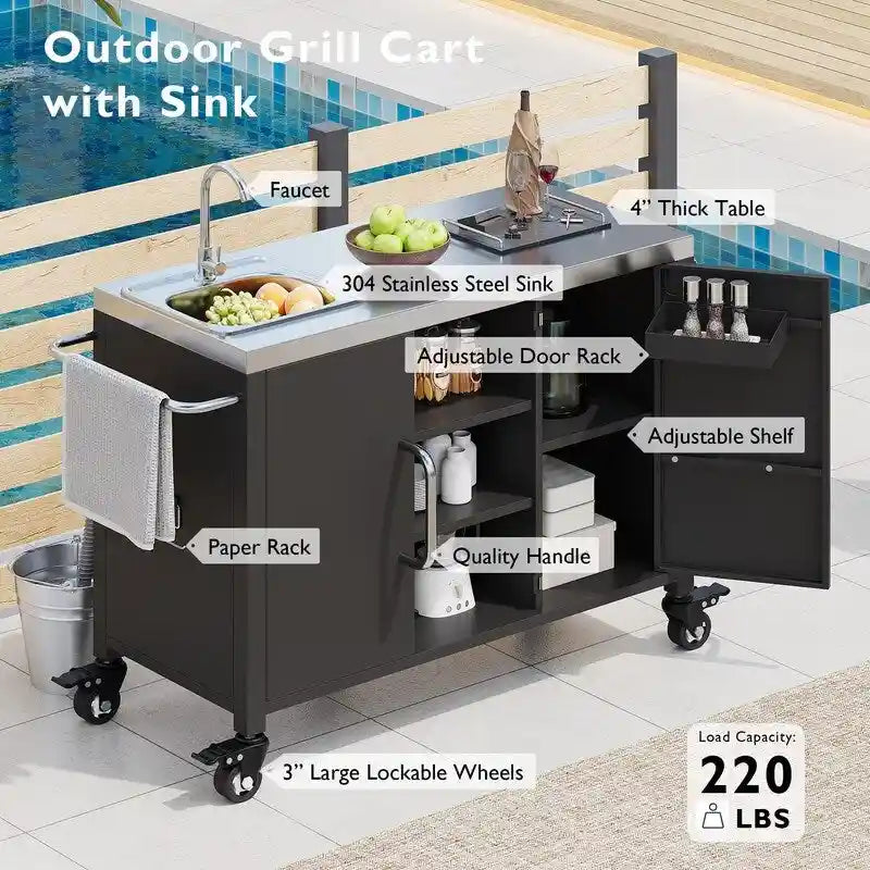 1787597251_nBIBDeGP Zewnętrzny kuchenny Island z Sink z zewnętrzny Bar wózek Sink stacja z 4 zamykany koła