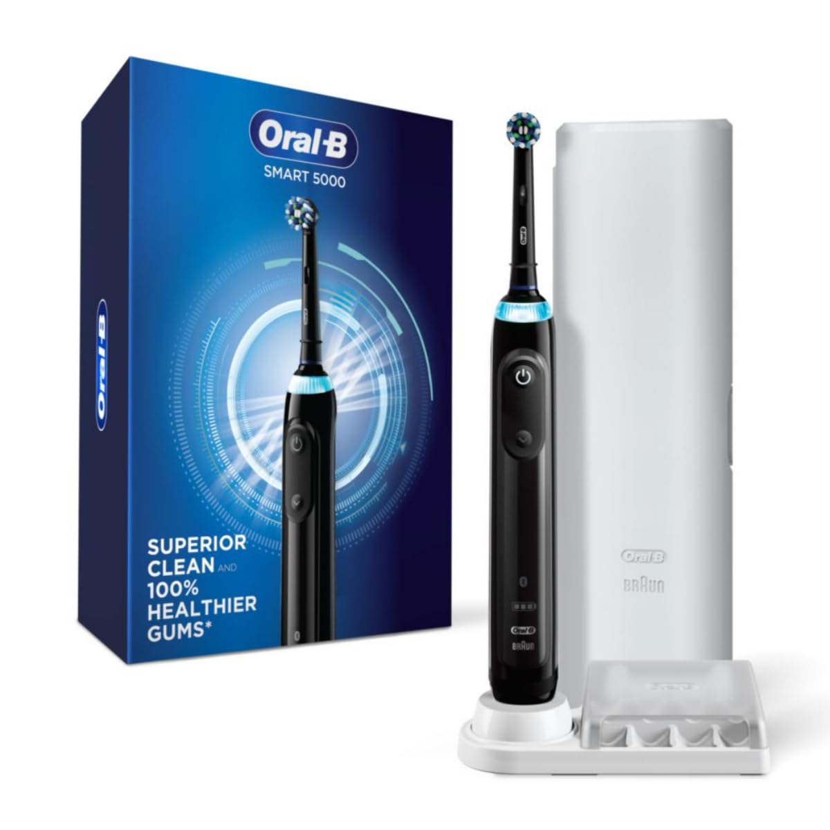Pro 5000 z Bluetooth elektryczny Toothbrush, czarny
