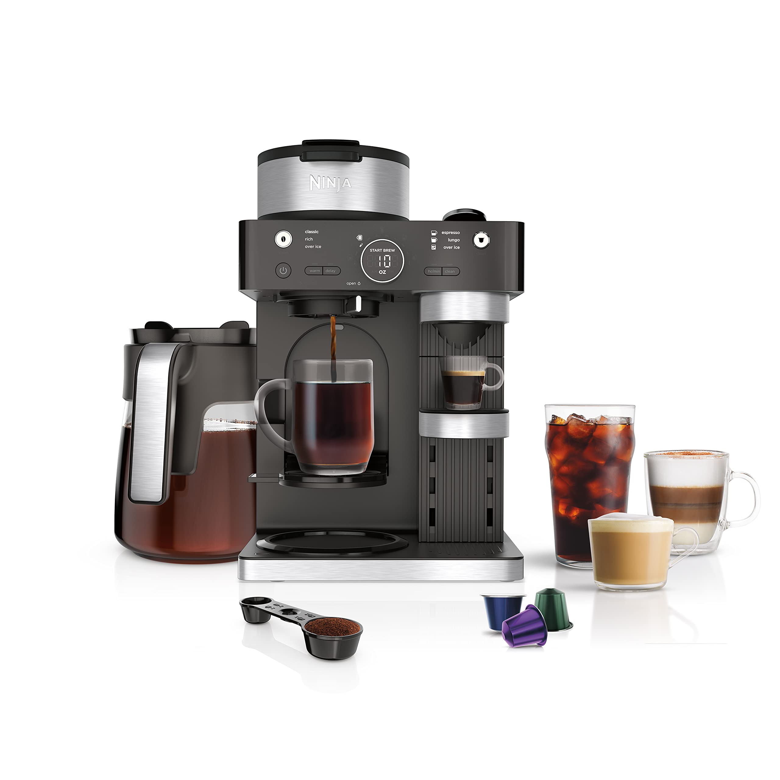 Espresso ekspres do kawy z wbudowany Frother