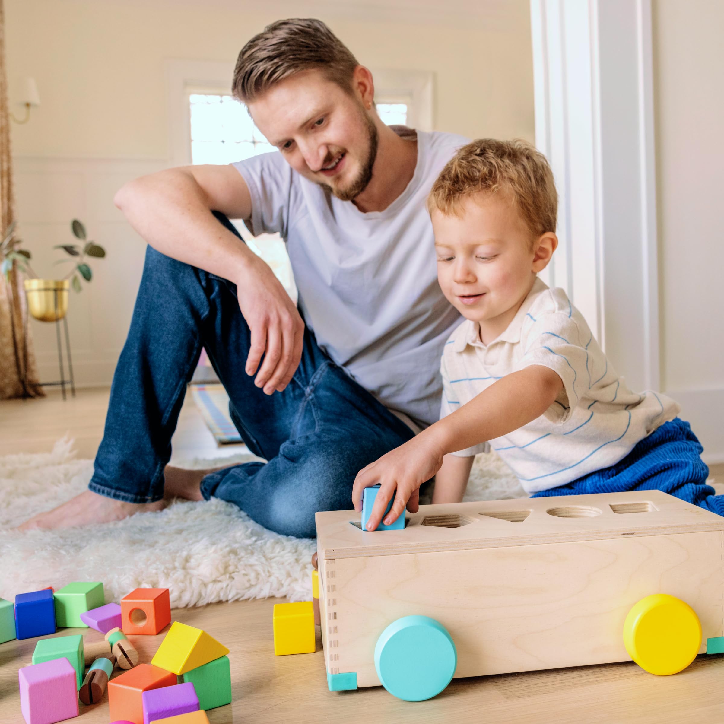 1787600657_Mcpi2OVr Block zestaw, lite drewno Building Blocks, 70 elementow