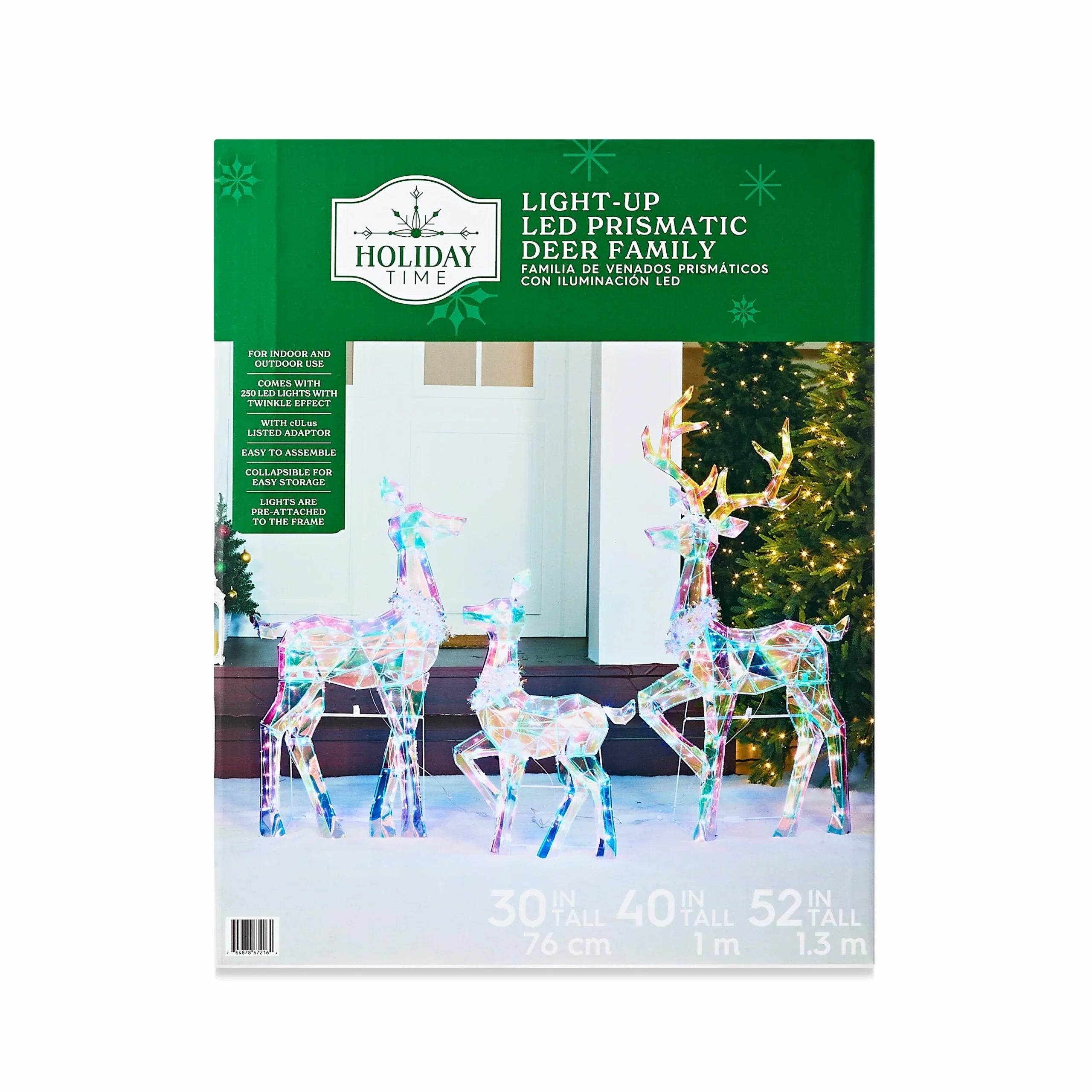 1787605038_9nAuCZy1 Set - Holiday Time 3-Piece LED Prismatic Polygon Deer Family - Buck, Doe and Fawn for Indoor/outdoor Decor