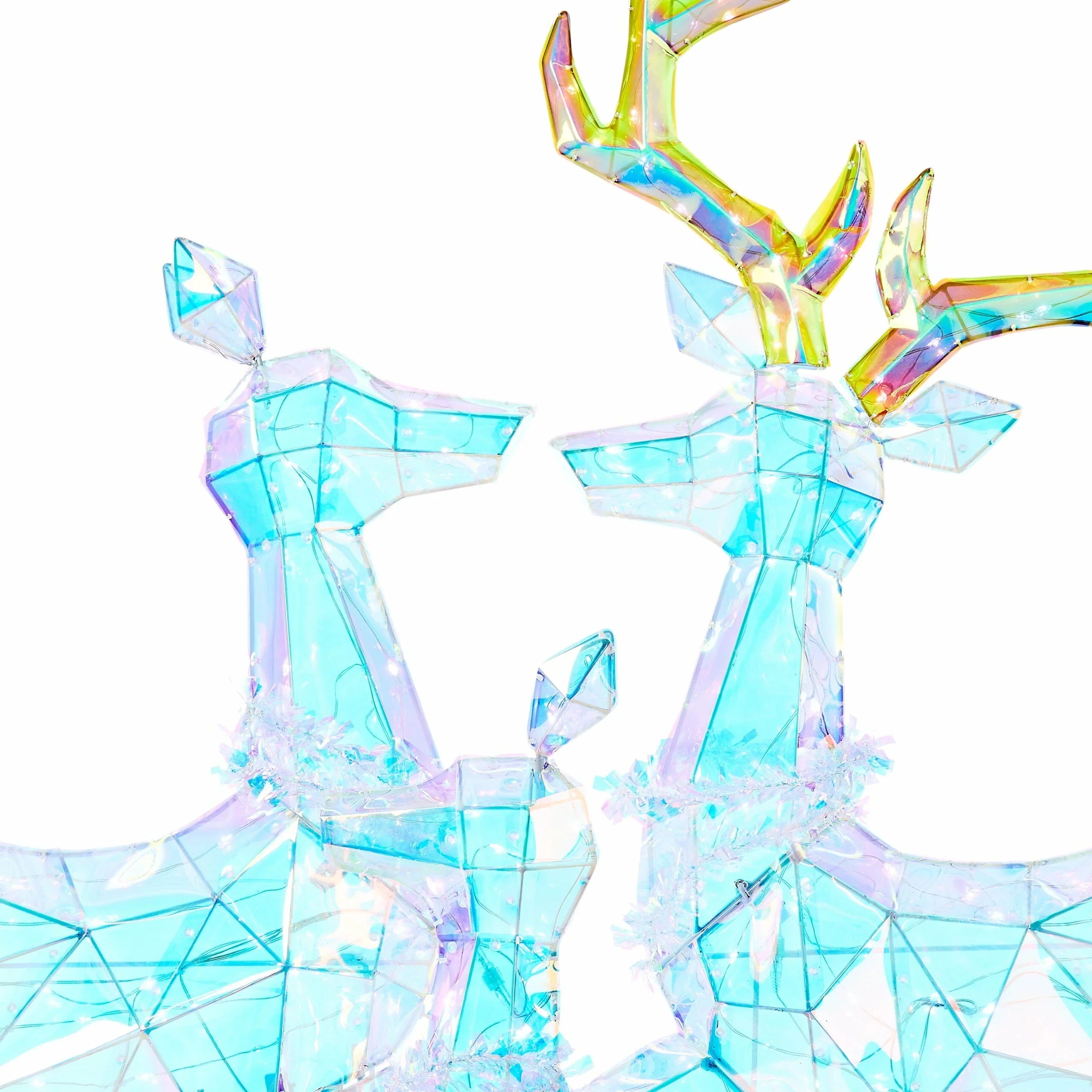1787605042_VUzscrZg Set - Holiday Time 3-Piece LED Prismatic Polygon Deer Family - Buck, Doe and Fawn for Indoor/outdoor Decor