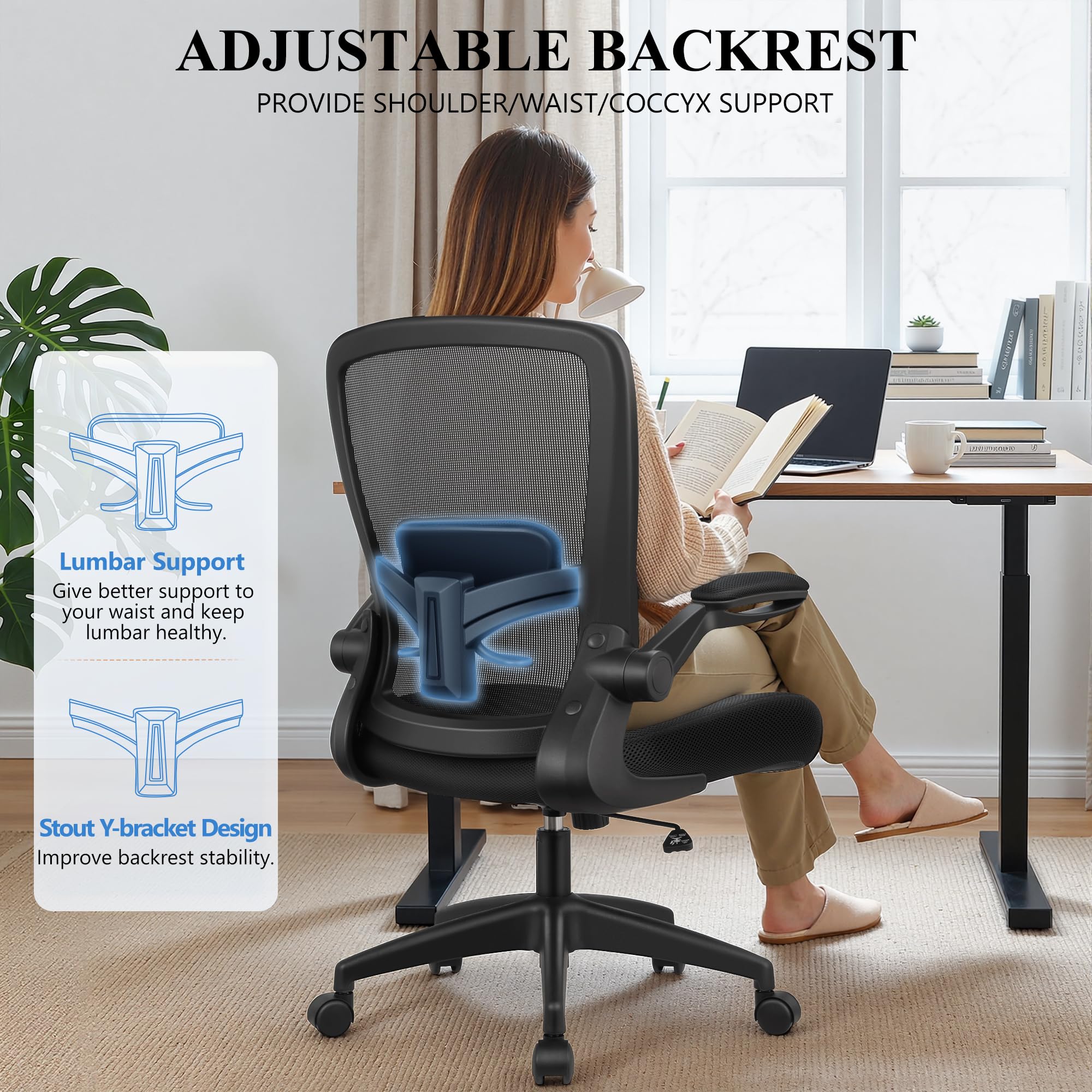 Felixking ergonomiczny siatka krzeslo biurowe z Lumbar Support