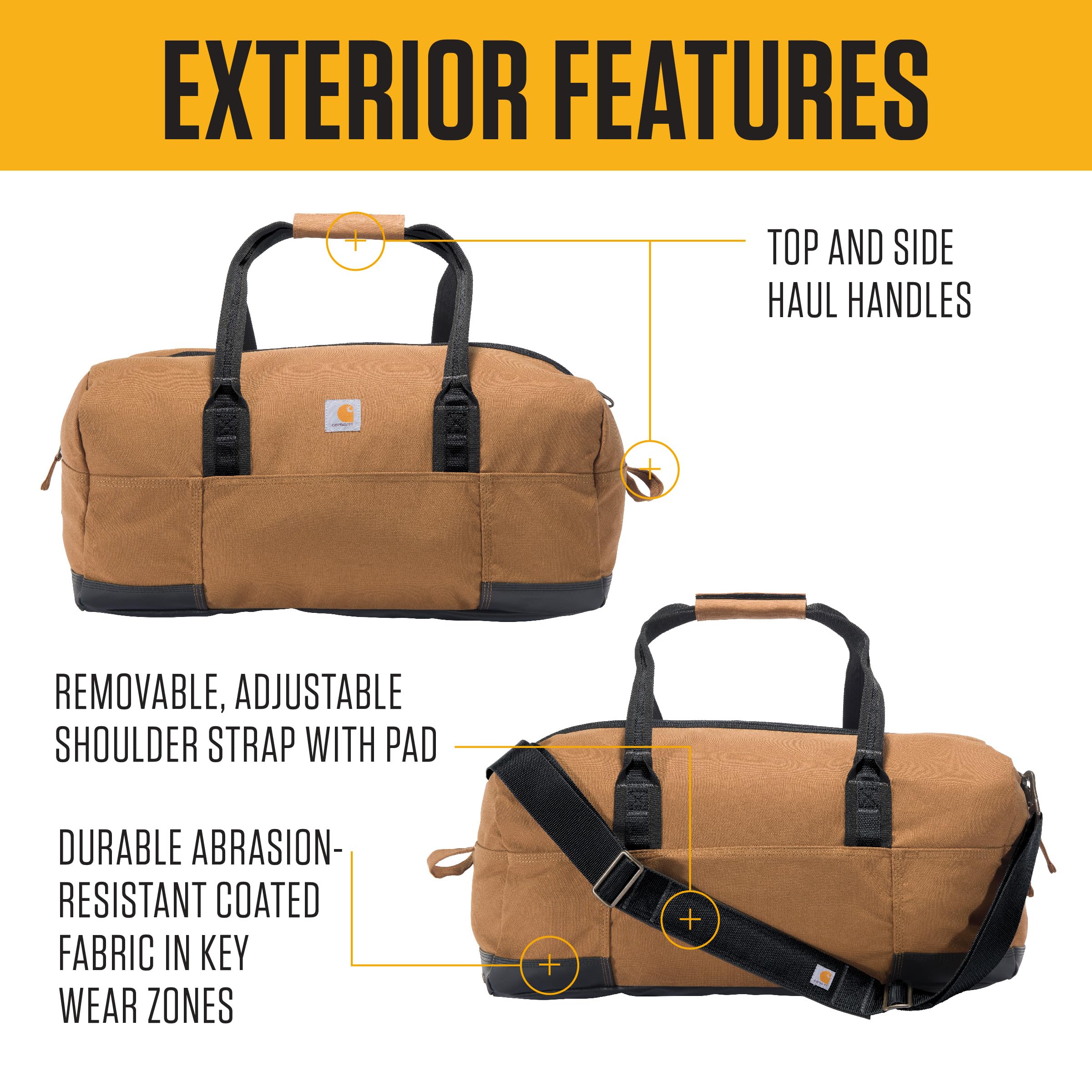1787611122_IDzdE0B1 Klasyczny Duffels Heavy-duty 55L torba, do Jobsite i Gym