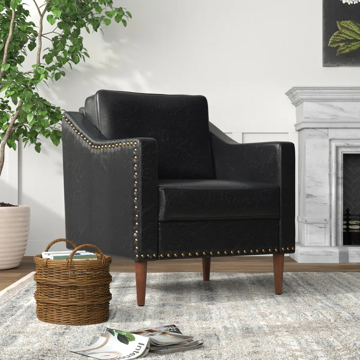 1787614326_EnZM9Y9b Almetia Vegan skora Armchair z lite drewno Legs