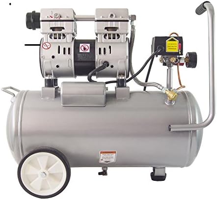 Powietrza narzędzia 8010 Ultra cichy Oil-free powietrza kompresor, 1.0 HP, 8 galon, 120 PSI, 60 Db Noise Level