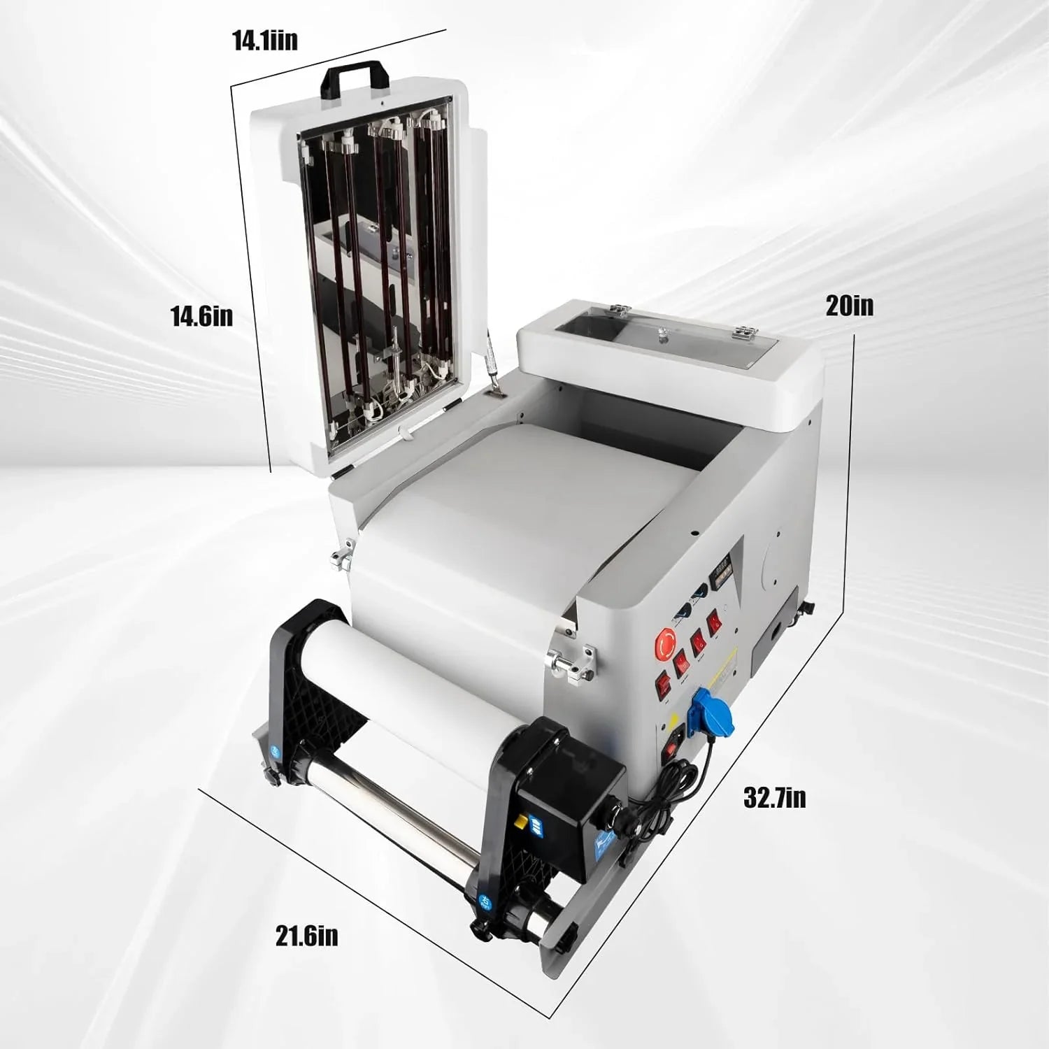 1787614998_3DUs2Tqs Powder - A3 Economic Automatic DTF, Shaker and Dryer Machine 13.4in (340mm) - Automatic Powder Shaking Machine with 4 Lamps for Even Heating for DTF