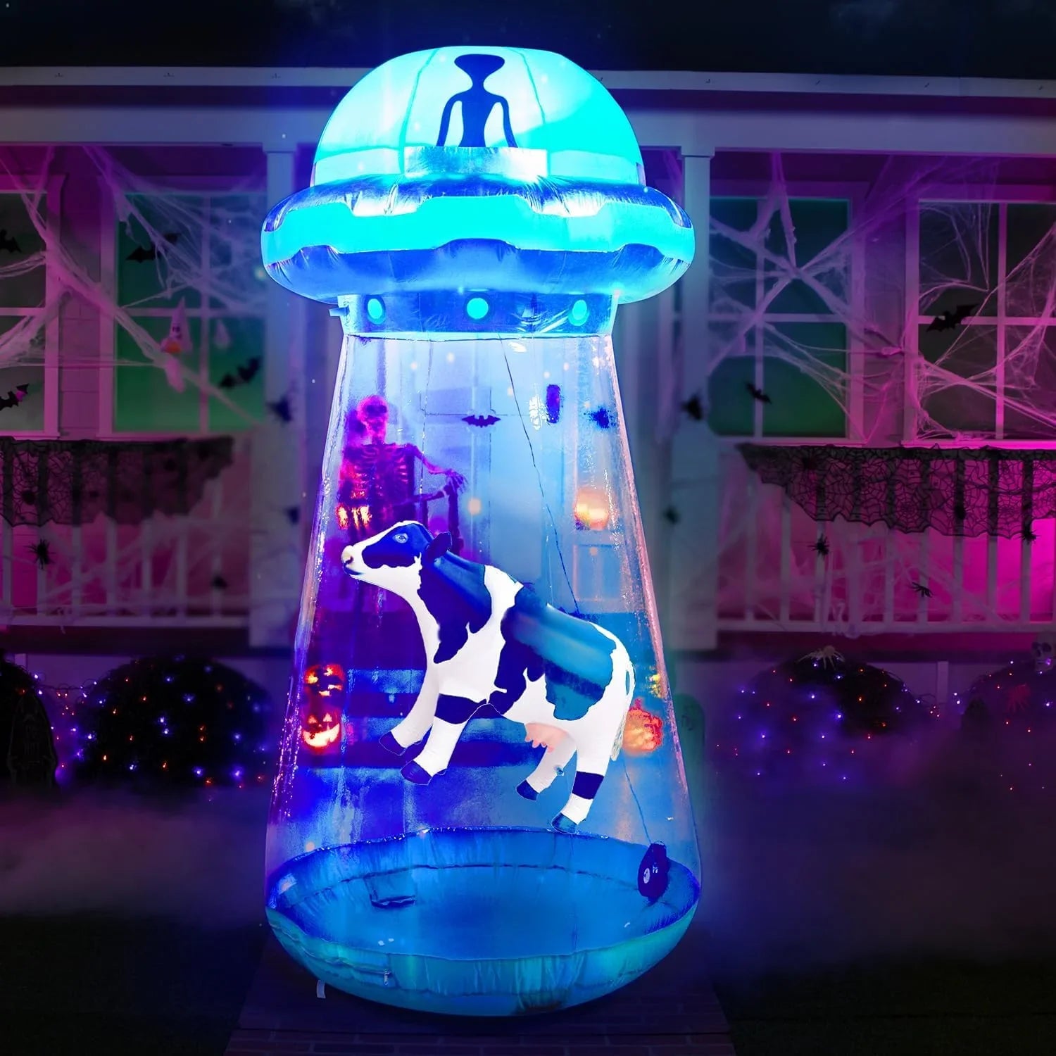 9ft wysoki Halloween Inflatable Ufo ogrodowy Decoration