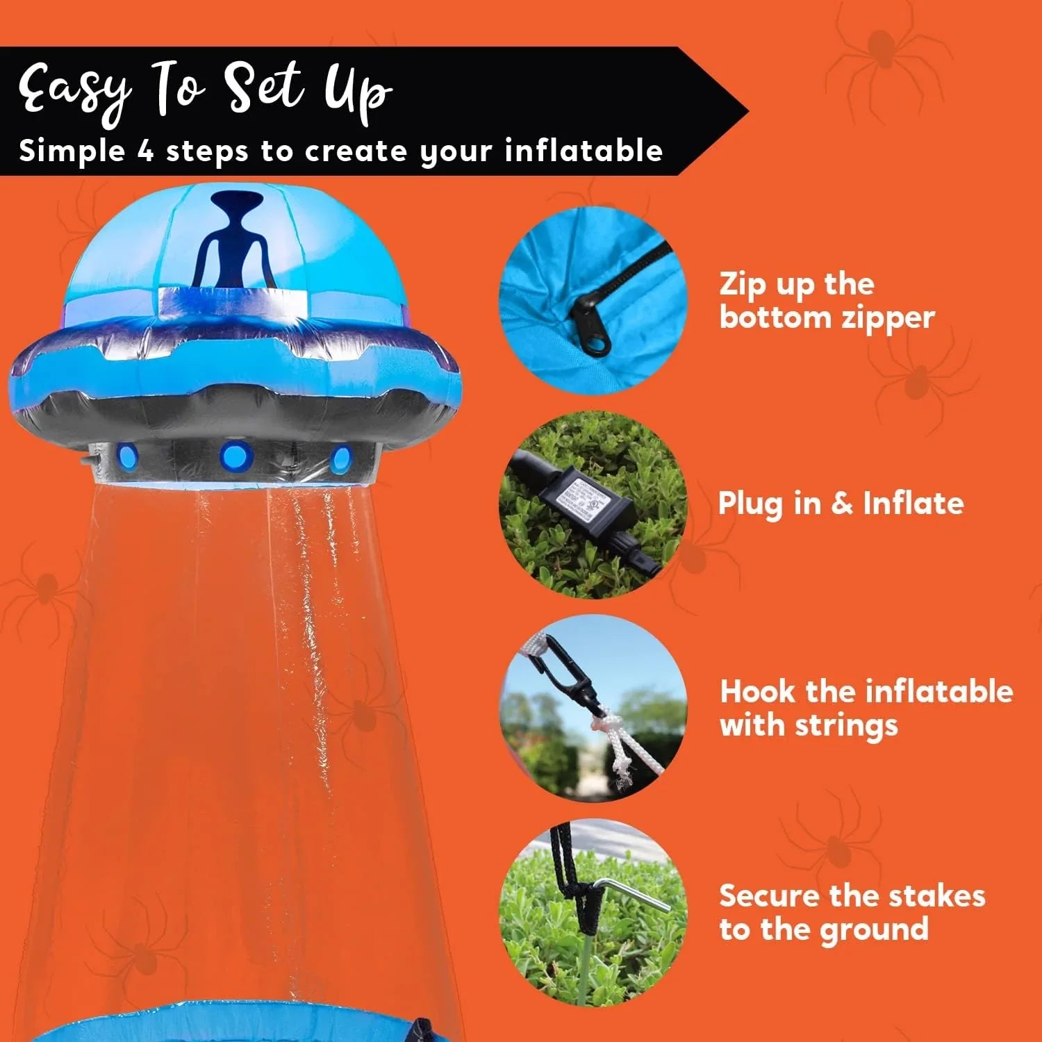 1787615107_RZAhKOZO 9ft wysoki Halloween Inflatable Ufo ogrodowy Decoration